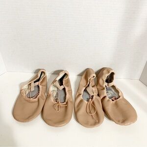American Ballet Theatre Spotlights Ballet Slippers Bundle of 2 Size 4 and 2.5